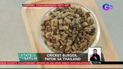 Cricket Burger, patok sa Thailand | SONA