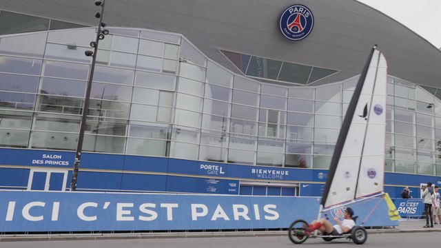 PSG : cet aventurier effectue Paris-Nantes en char à voile pour répondre à  Galtier - Vidéo Dailymotion
