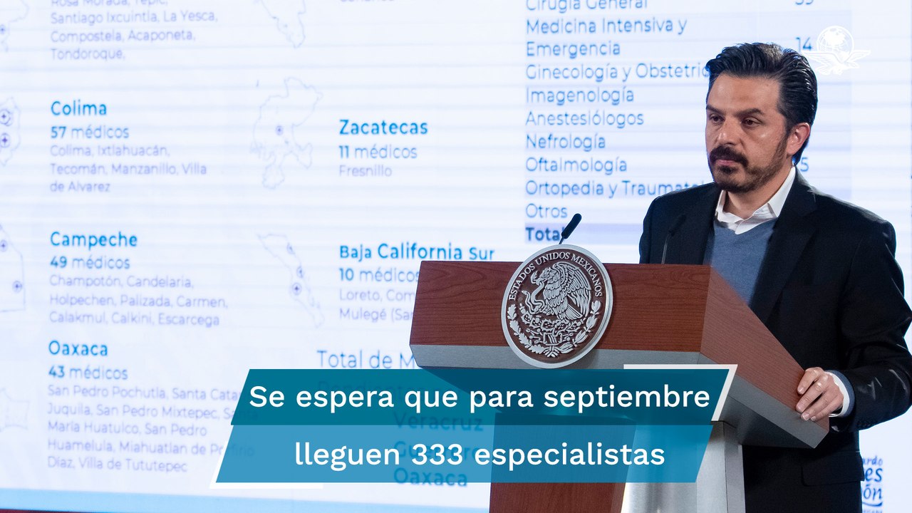 Suman 277 médicos especialistas cubanos que laboran en siete estados