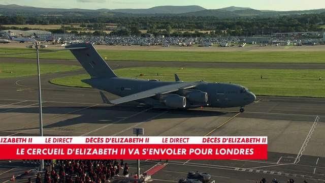 Édimbourg : l’avion militaire transportant le cercueil d’Elizabeth II s’envole pour Londres