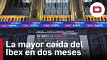 El Ibex firma su mayor caída en casi dos meses, decepcionado por la inflación estadounidense