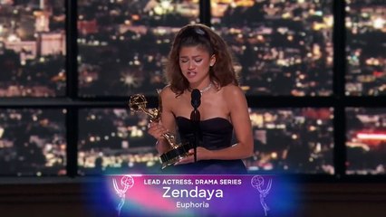 Zendaya full acceptance speech for lead actress in a drama series for Euphoria