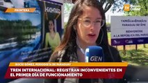 Tren internacional: registran inconvenientes en el primer día de funcionamiento