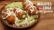 Antojito mexicano: Molotes rellenos de jalapeño y queso (receta tricolor)