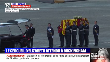 Le cercueil de la reine Elizabeth II est arrivé à Londres et va être acheminé vers Buckingham Palace