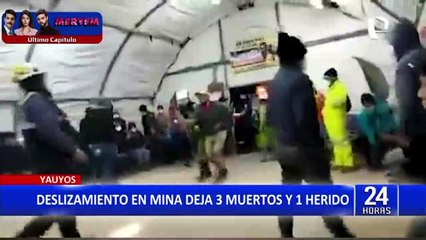 Tres personas murieron tras deslizamiento de lodo en mina subterránea