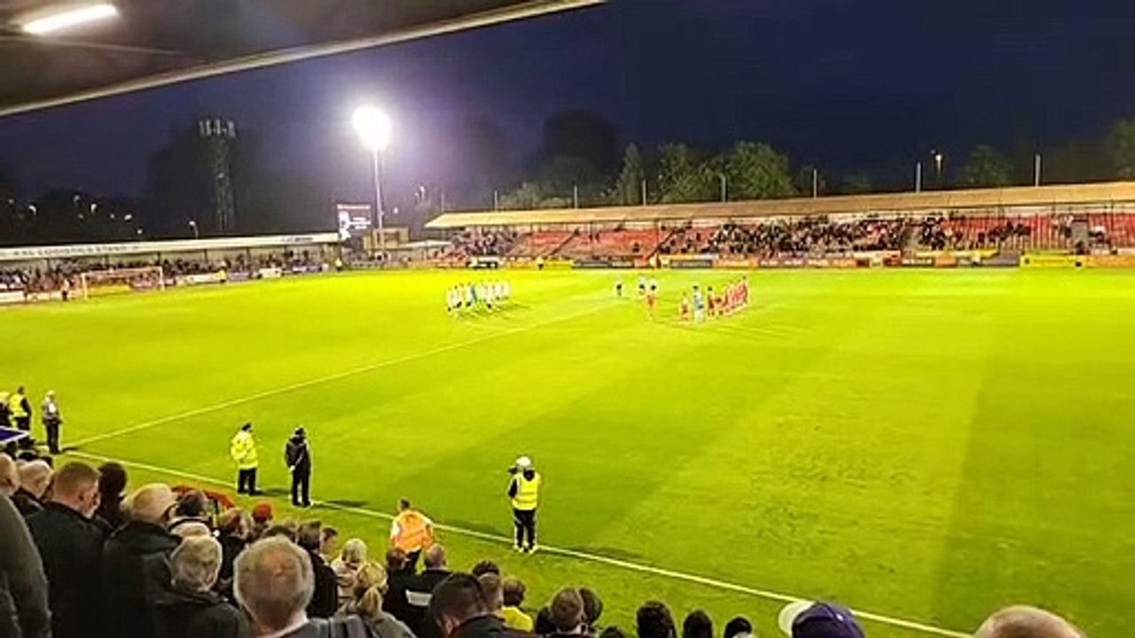 Crawley Town and Stockport County observer minute's silence for Queen Elizabeth II