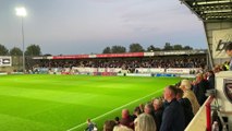 Sheffield Wednesday & Morecambe fans sing the national anthem