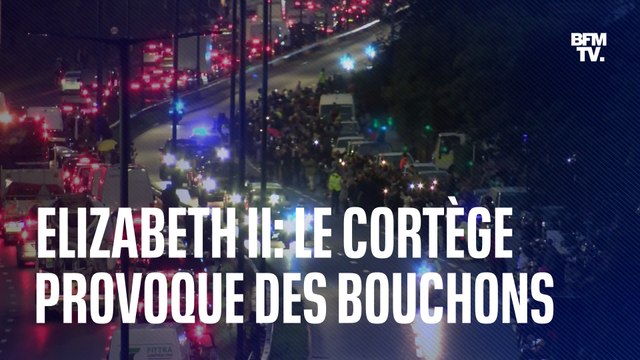 Elizabeth II: les images des immenses bouchons lors du passage du cortège funéraire à Londres