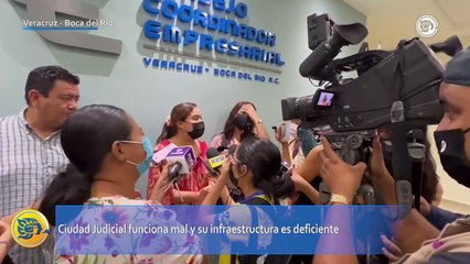 Denuncian falta de mantenimiento en Ciudad Judicial de Veracruz
