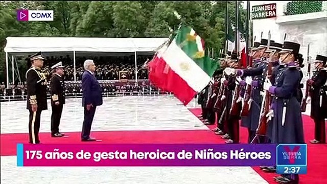 López Obrador encabeza la ceremonia por gesta heroica de los Niños Héroes