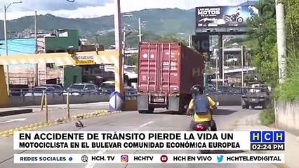 ¡Motociclista perece embestido por rastra a inmediaciones del aeropuerto Toncontín!
