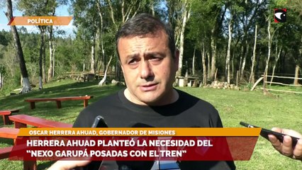 Herrera Ahuad planteó la necesidad del “nexo Garupá Posadas con el tren”