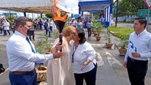 Nicaragua entrega la Antorcha Centroamericana a Costa Rica