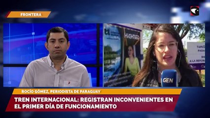 Tren internacional: registran inconvenientes en el primer día de funcionamiento