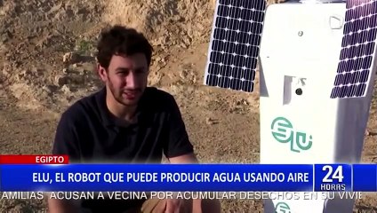 Egipto: Conoce a "Elu", el robot que puede producir agua usando el aire