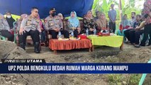 Kabid Humas Polda Bengkulu Melakukan Peletakan Batu Pertama