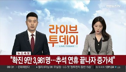 [속보] 확진 9만 3,981명…추석 연휴 끝나자 증가세