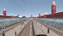 RAILROAD CROSSING OF TRAINS AT BUMPY RAILROAD TRACKS | Train Simulator  ka safar  @Trains Rail road