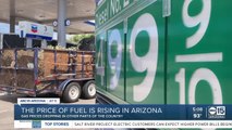 Gas prices on the rise across Arizona