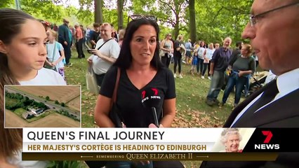 Queen Elizabeth's funeral cortege from Balmoral to Edinburgh, coverage on Channe
