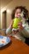 Little Girl Accidentally Spills Drink While Playing Cheers With Mom