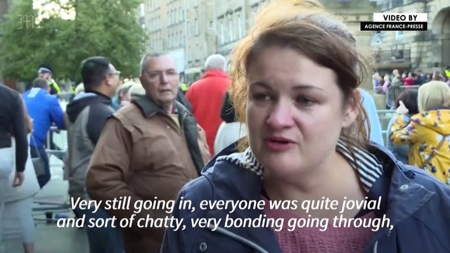 In Edinburgh, people describe 'surreal' moment of paying respects to Queen's coffin