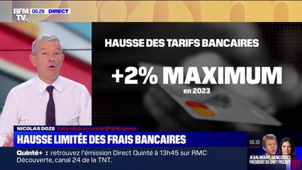 La hausse des frais bancaires ne dépassera pas 2% en 2023