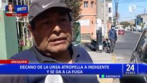 Arequipa: decano de la facultad de Medicina de la UNSA atropella y mata a indigente