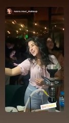 وصلة رقص أيتن عامر في بيروت ورشاقتها تخطف الأنظار