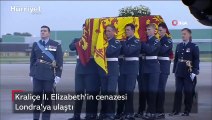 Kraliçe II. Elizabeth'in cenazesi Londra'ya ulaştı