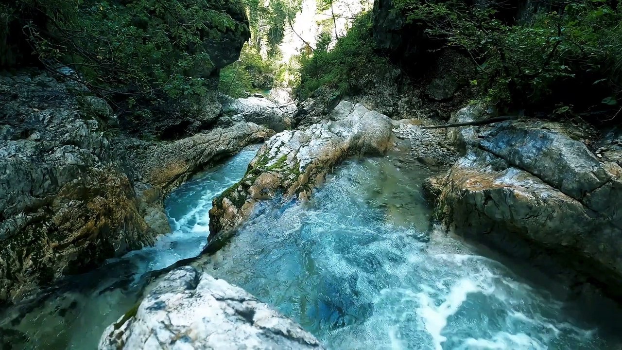 Relaxing water sounds In the forest for sleeping , meditation, insomnia, stress relief
