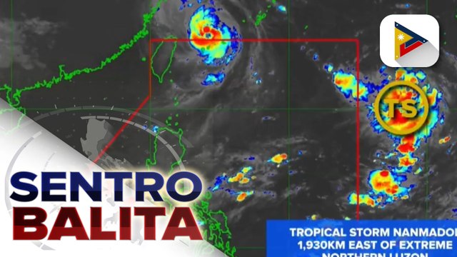 Bagyong Nanmadol, lumakas at isa nang tropical storm