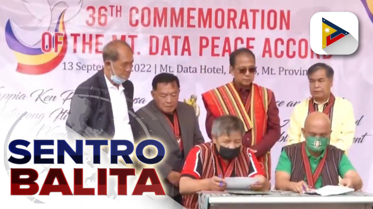 Peace agreement para tugunan ang boundary dispute ng dalawang tribu sa Cordillera, nilagdaan