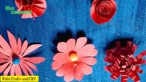 Amazing paper flower wall hanging decoration ideas/diy wall hanging/papercrafts/wall mate/home decor