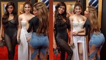 Urvashi Rautela Friend Gizele Thakral Bold Pose Video Viral, इतना दिखावा... | Boldsky *Entertainment