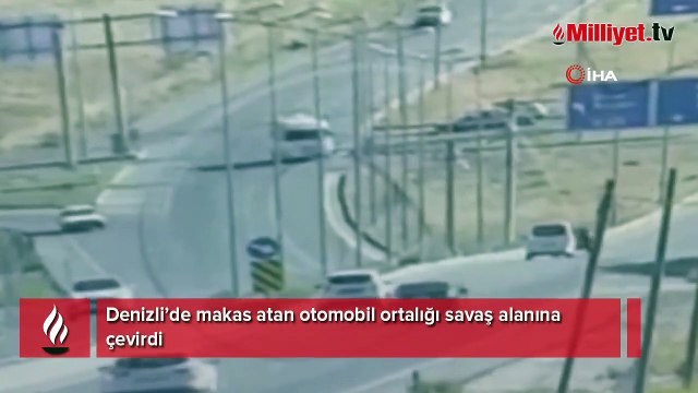 Makas atan otomobil ortalığı savaş alanına çevirdi