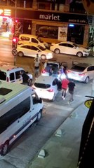 Tekme tokatlı yol vermeme kavgası