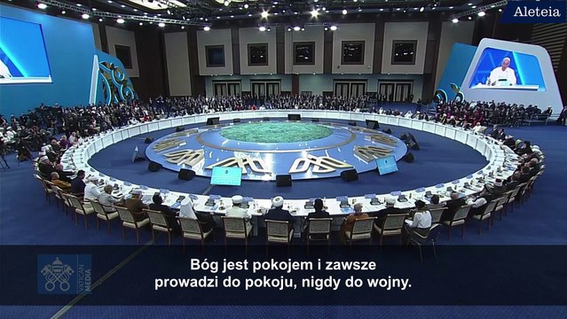 Franciszek: Bóg jest pokojem i zawsze prowadzi do pokoju, nigdy do wojny