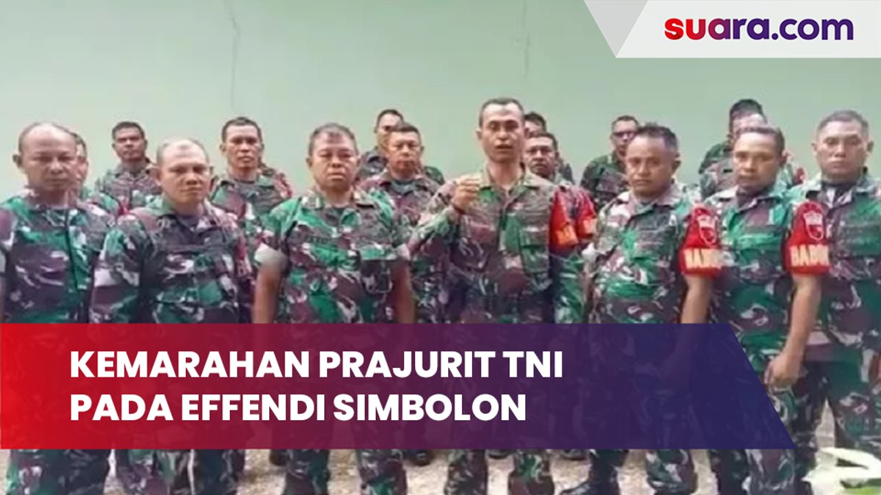 Kemarahan Prajurit TNI Pada Effendi Simbolon: Ditunggu Permintaan Maafmu, Kami TNI Tetap Solid