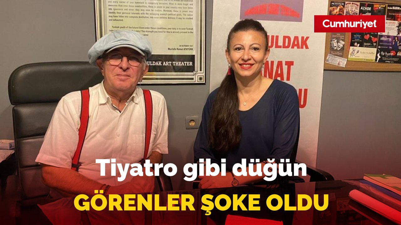 Böyle olur tiyatrocunun düğünü