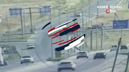 Makas atan otomobil ortalığı savaş alanına çevirdi! O anlar kamerada