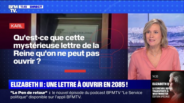 Qu'est-ce que cette mystérieuse lettre de la reine Elizabeth II qu'on ne peut pas ouvrir? BFMTV répond à vos questions