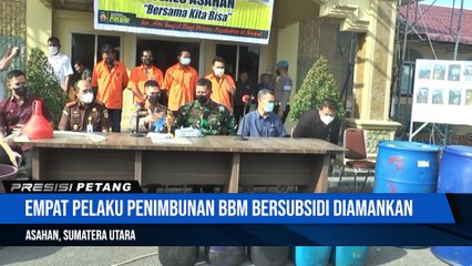 Polres Asahan Ungkap Kasus Penimbunan BBM Solar Bersubsidi, 4 Pelaku Diamankan