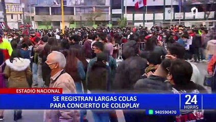 Coldplay: fanáticos realizaron largas colas en los exteriores del Estadio Nacional