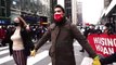 Protest against expiration of moratorium on eviction, 5th Avenue, 3rd Avenue, Manhattan, New York, NY, USA - 14 Jan 2022