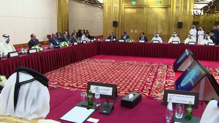 الرئيس عبد الفتاح السيسي يلتقي مع ممثلي رابطة رجال الأعمال القطريين