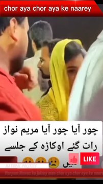 مریم نواز کے پہنچتے ہی جلسے میں چور چور کے نعرے