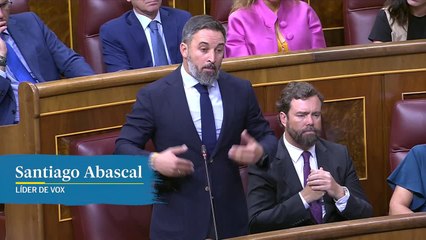 Sánchez acusa a Santiago Abascal de no defender España y apoyar sólo "los intereses de los de arriba".