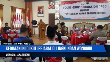 Harga BBM Naik, Polres Wonogiri Gelar FGD Dengan Sejumlah Elemen